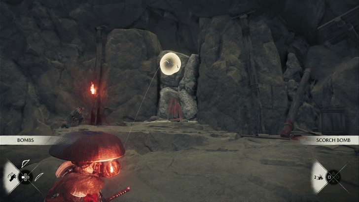 Use the Scorch Bomb to Destroy the Blockade