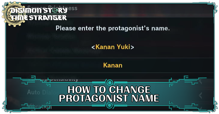 Digimon Story Time Stranger How to Change Protagonist Name