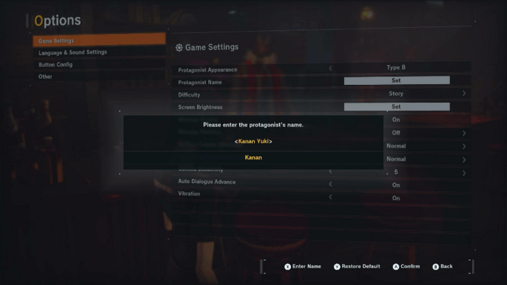 Change Protagonist Name