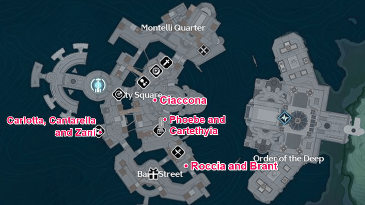 Character Act 11 Locations