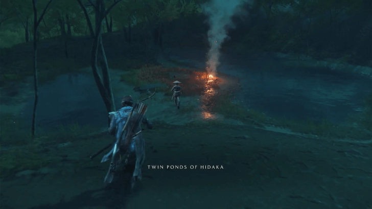 Old Lady Yae Twin Ponds of Hidaka