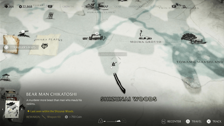 Bear Man Chikatoshi Location