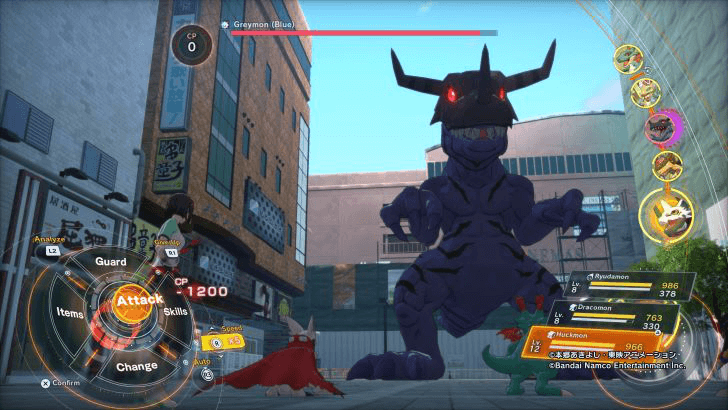 Step 5 - Beat Greymon (Blue)