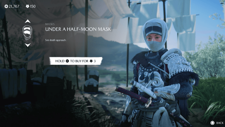 Under a Half-Moon Mask