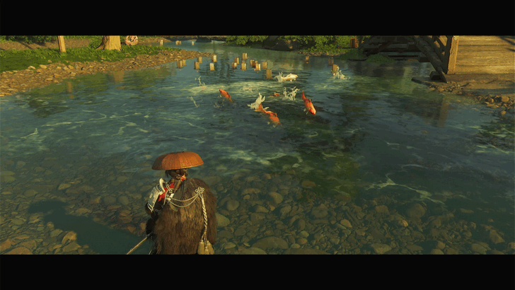 Ghost of Yotei Jumping Koi