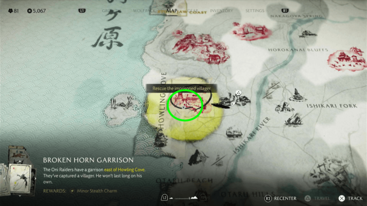 Broken Horn Garrison Location