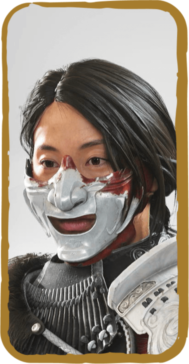 Yokai in Snow Mask Image