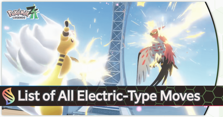 Pokemon Legends Z-A - Electric Moves Front Top Banner