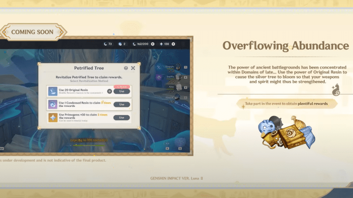 Genshin Impact - Overflowing Abundance Event