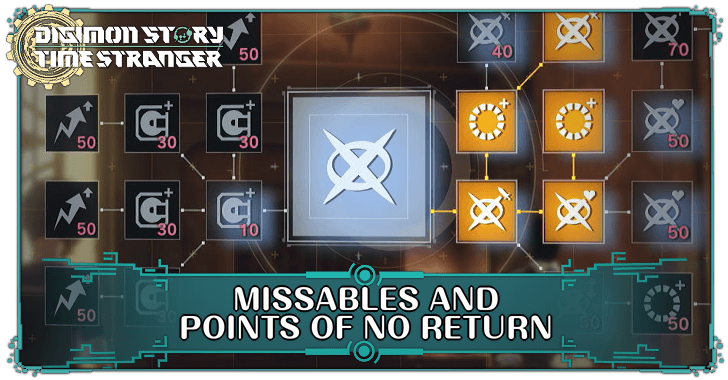Digimon Story Time Stranger Missables and Points of No Return