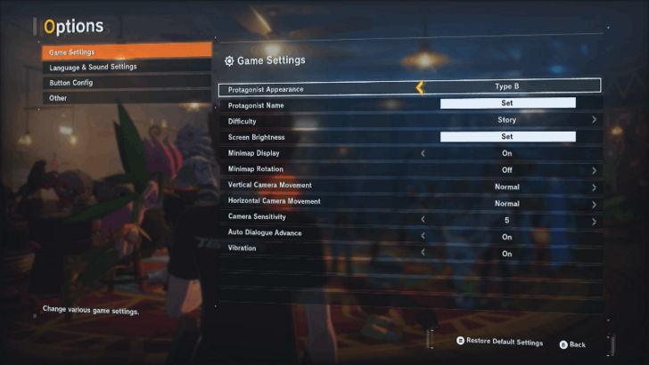 Protagonist Appearance