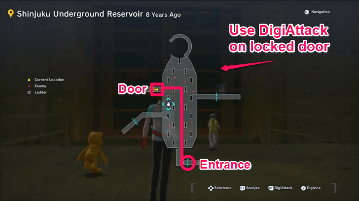 DigiAttack Locked Door