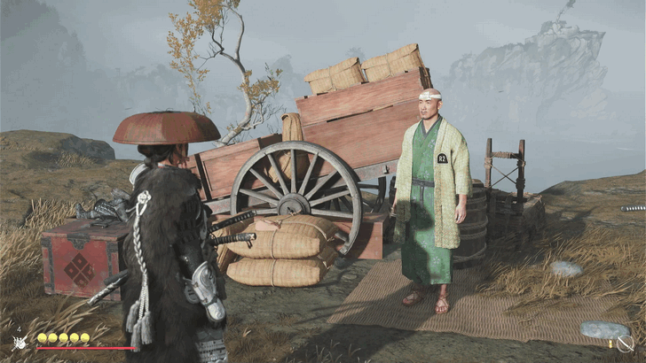 Ghost of Yotei Speak with the Merchant with Debt