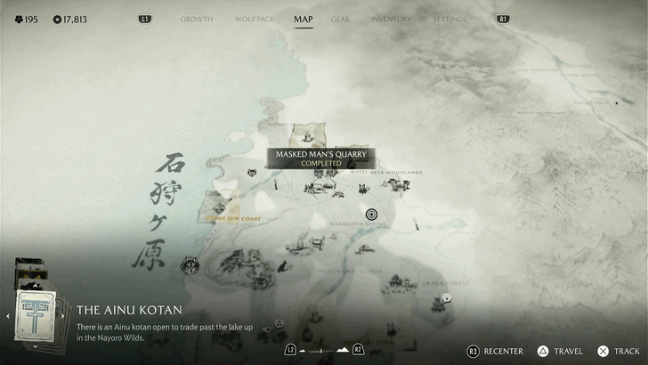 Speak with the Matsumae Soldier in Masked Man