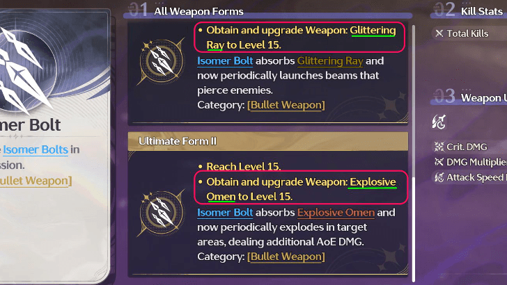 Keep Upgrading Isomer Bolt 3