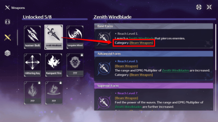 Solaris Soldier Weapon Types