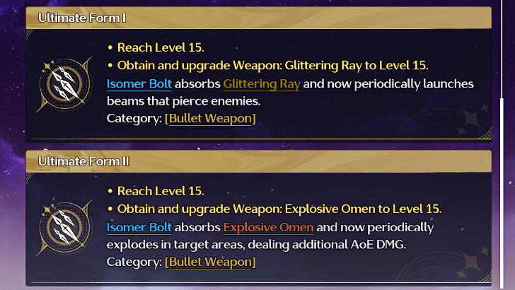 Ultimate Weapon Forms in Lament Recon Solaris Soldier