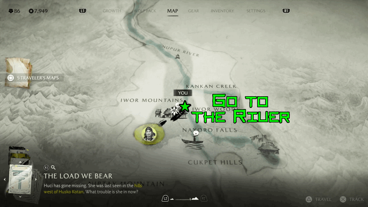 Ghost of Yotei River in Husko Kotan