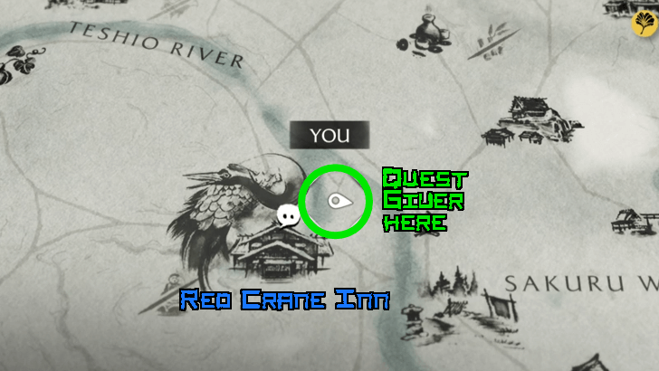 Inside Red Crane Inn Near the Horses