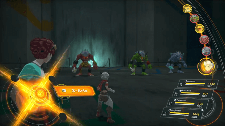 Fight Fugamon, Ogremon, and Hyogamon