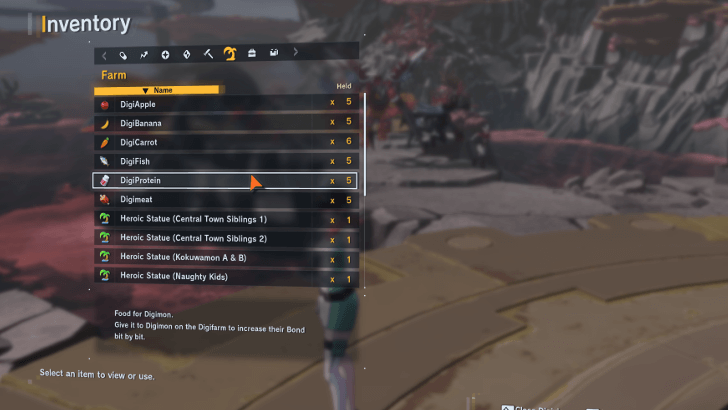 Digimon Story Time Stranger - Farm Items
