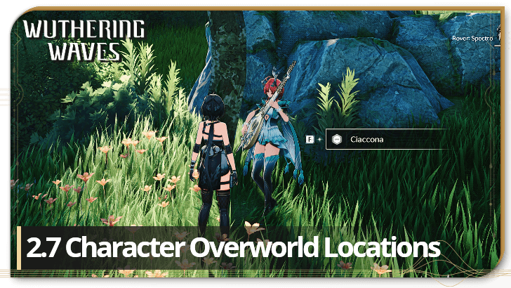 Wuthering Waves 2.7 Character Locations and Interactions