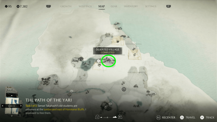 Deserted Village Location