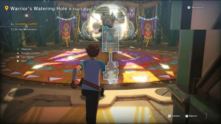 Talk to Merukimon at Warrior