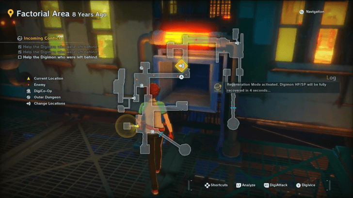 Save Digimon Stuck in Chute