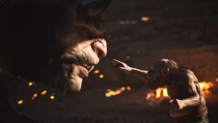 Black Myth Wukong monkey reaching out to demon