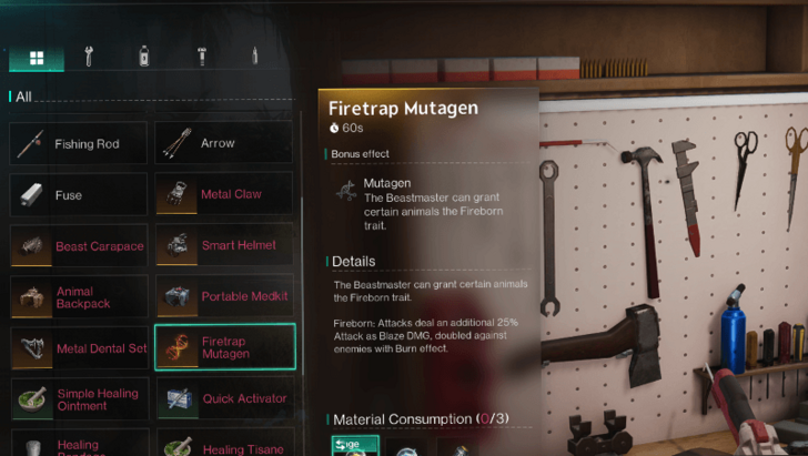 Once Human - Firetrap Mutagen