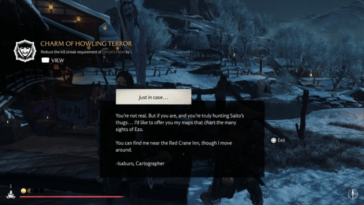 Ghost of Yotei Charm of Howling Terror Map Location