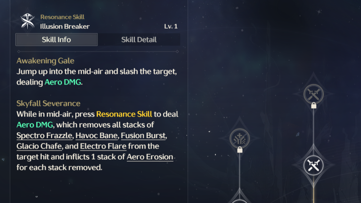 Aero Erosion in Skills