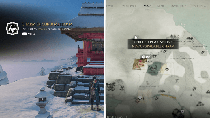 Ghost of Yotei Charm of Sukunahikona Map Location