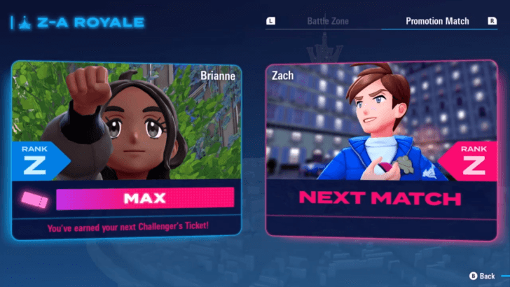 Zach Promotion Match