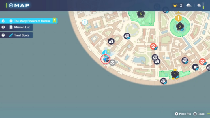 The Many Flowers of Flabebe Map Location