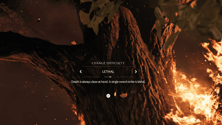 GOY - Select Difficulty at start