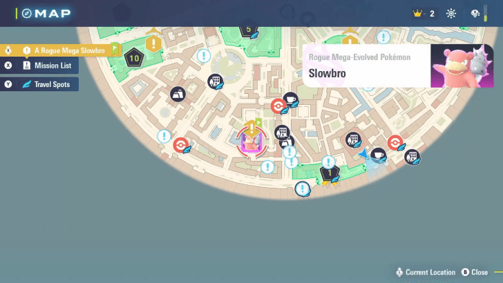 Rogue Mega Slowbro Map Location