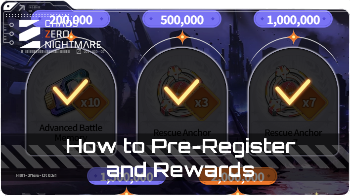 Chaos Zero Nightmare How to Pre-Register and Rewards