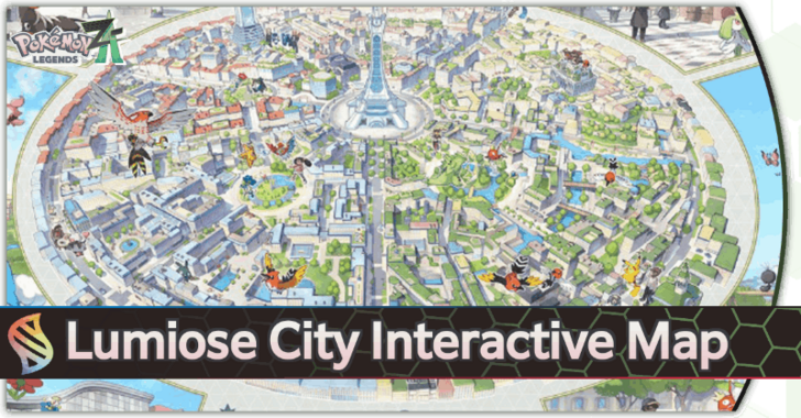 Pokemon Legends Z-A Lumiose City Interactive Map