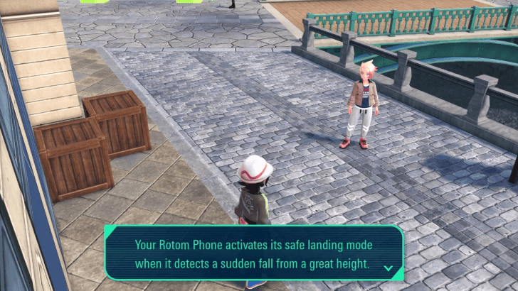 Rotom Phone safe landing mode