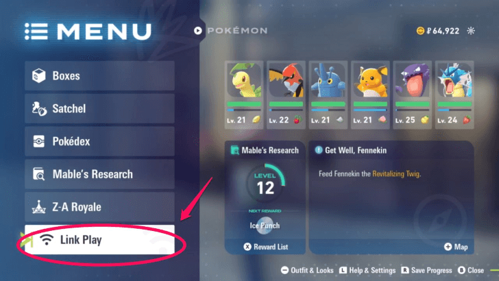 1 Where Link Play is Found