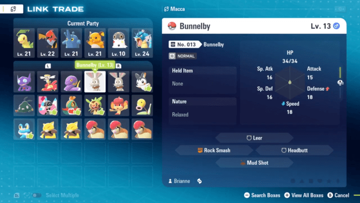 9 Back to theLink Trading Screen