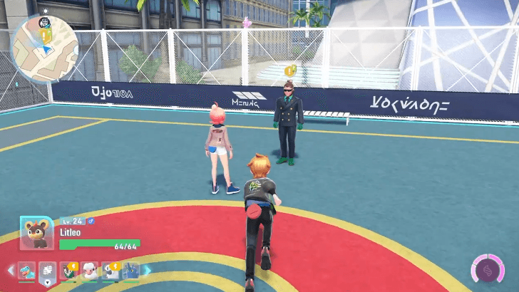 Vinnie in the battle court