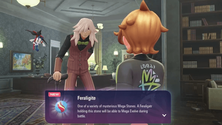 starter Mega Stone obtained from AZ