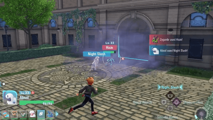 Zygarde fight outside Hotel Z