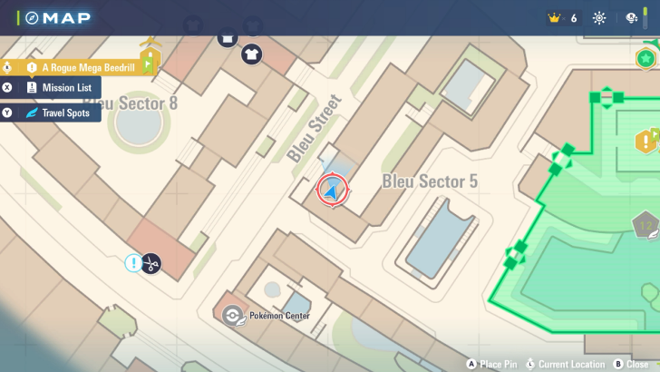 Pidgeot Map Location