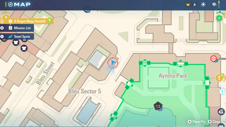 Alpha Riolu Map Location