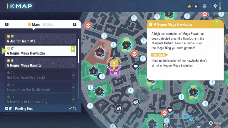 Mega Hawlucha Map Location