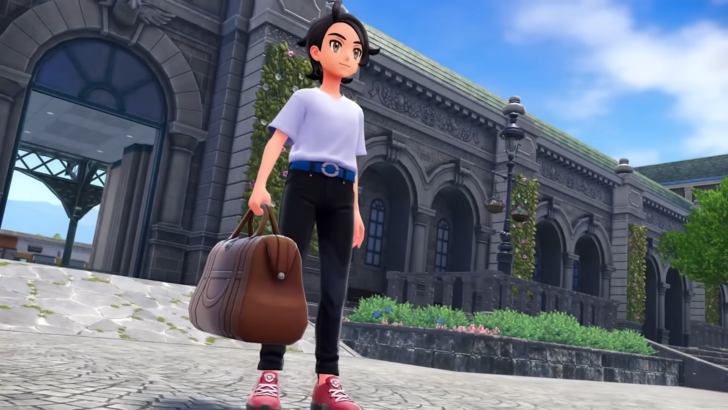 Pokémon Legends: Z-A protagonist holding a bag